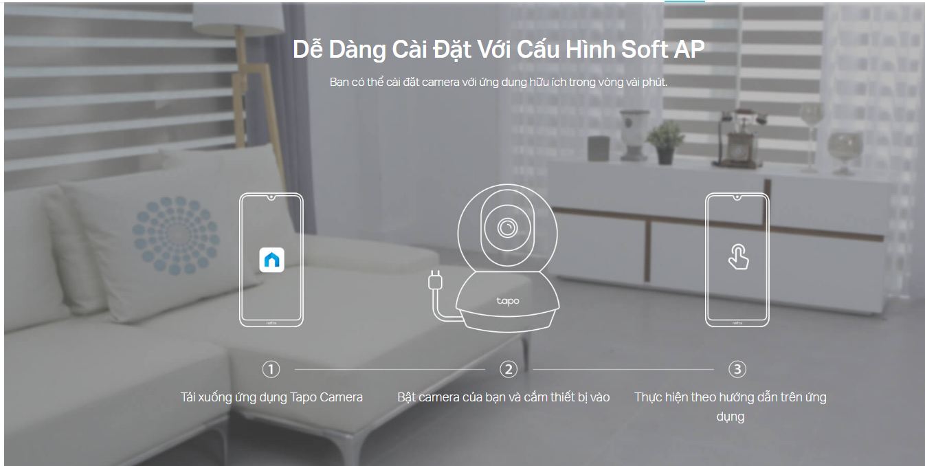 Camera Wi-Fi TP-Link Tapo C200 Chính Hãng