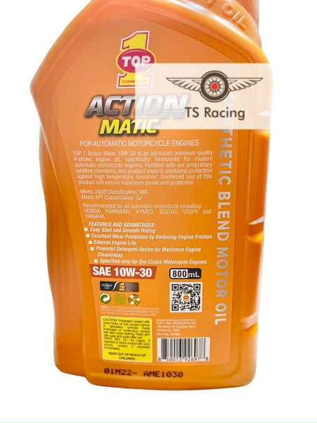 Nhớt top 1 action matic 10w30 - xe tay ga