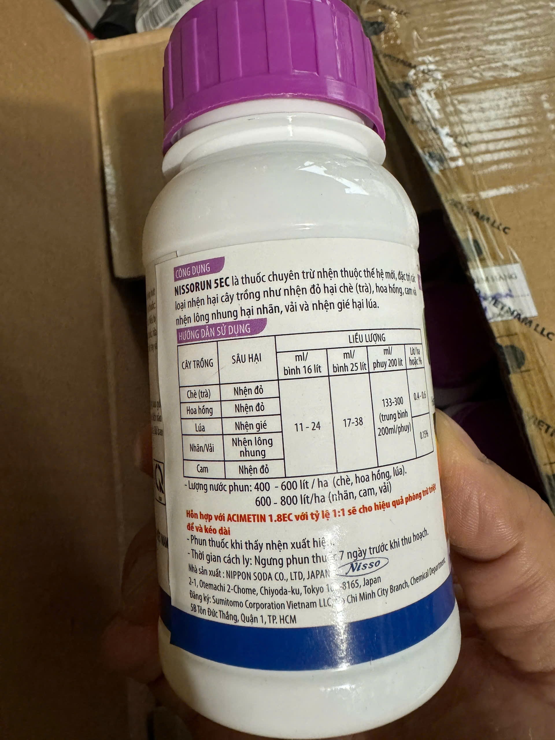 Thuốc trừ nhện Nissorun 5EC (chai 200ml)