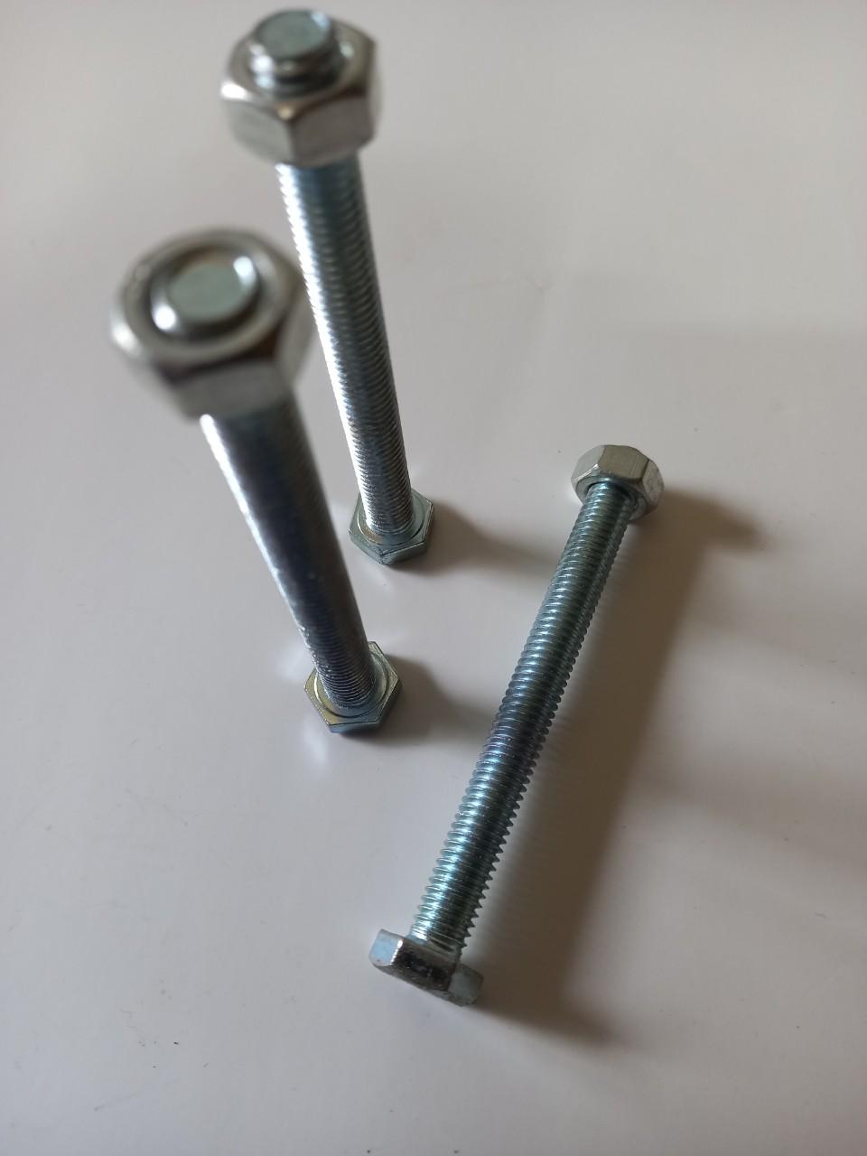 Bu lông (bulong), ốc mạ, ốc bu lông sắt mạ M6 nhiều kích cỡ ( set 10 cái)