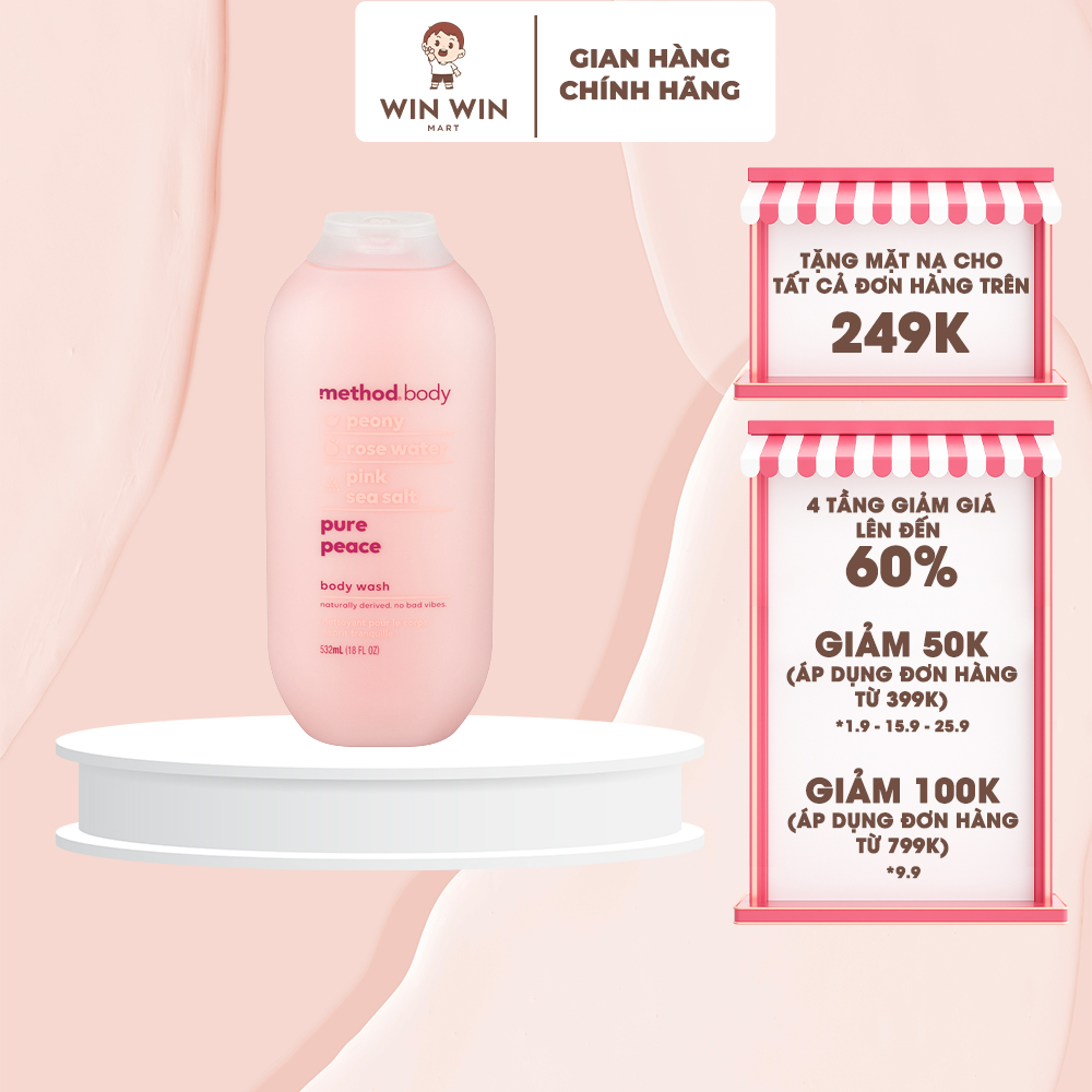 Sữa Tắm Method Body Úc 535ml - [Hàng Úc, Đủ Bill]