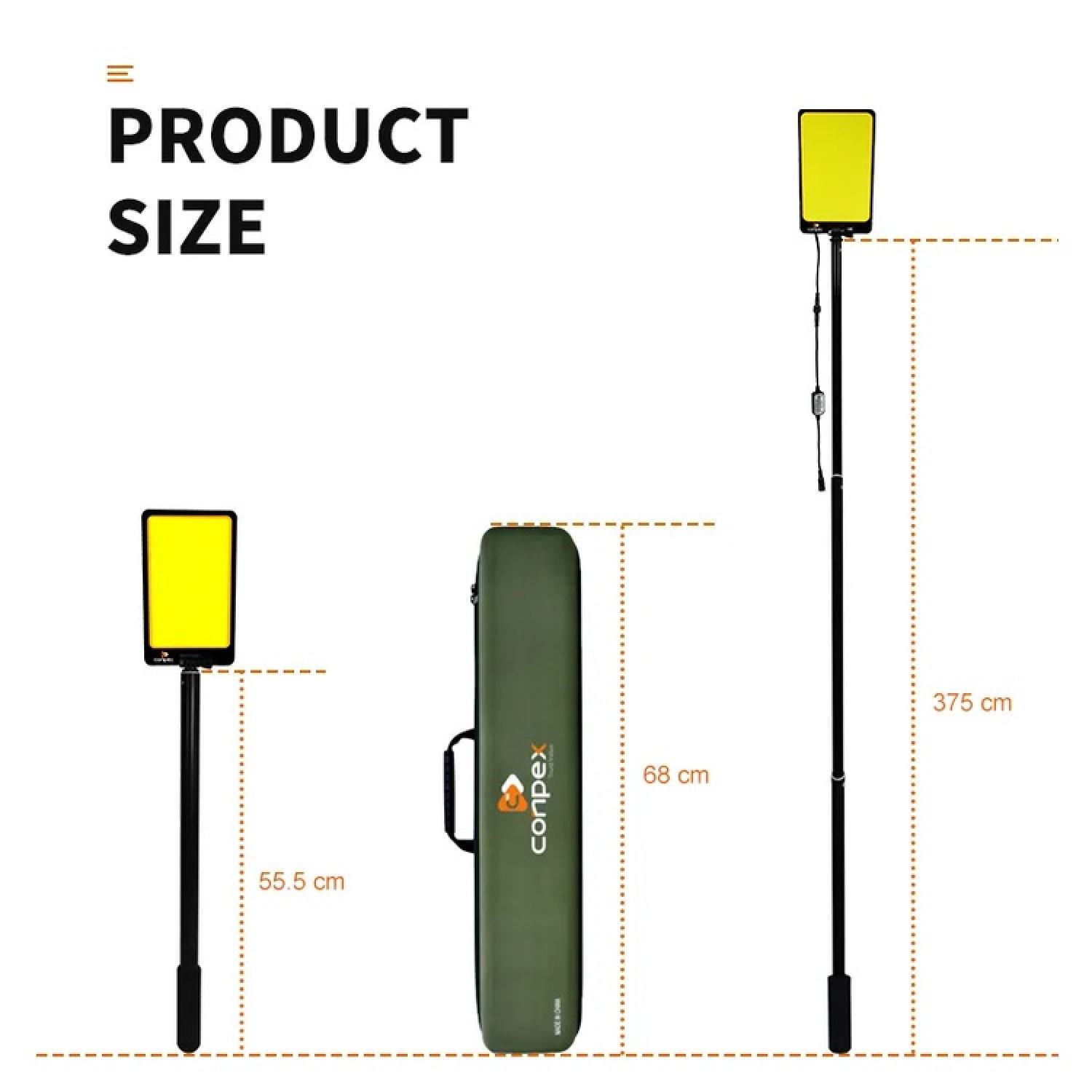 Bộ đèn Camping Conpex version 2 upgrade Chip Led siêu sáng