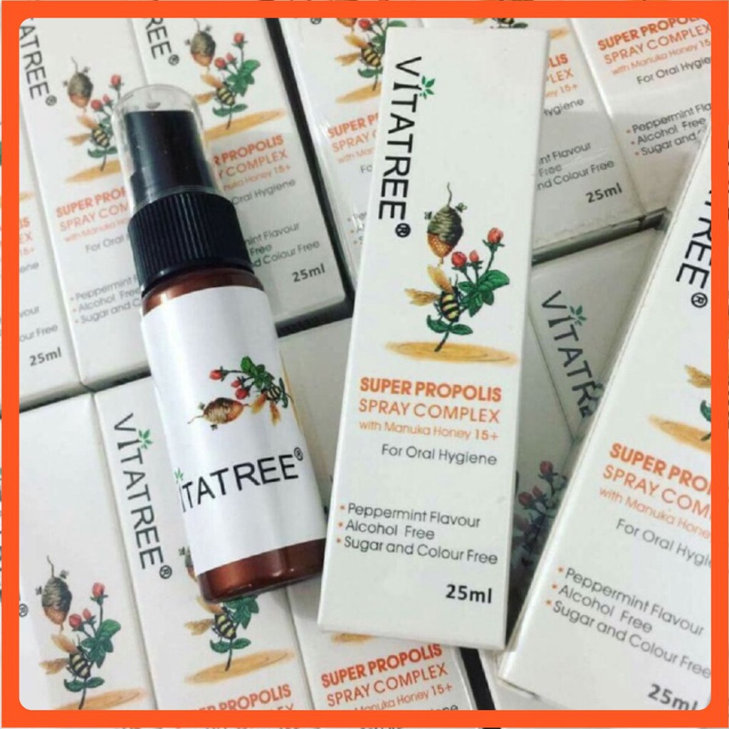 Xịt keo ong vitatree Úc 25ml