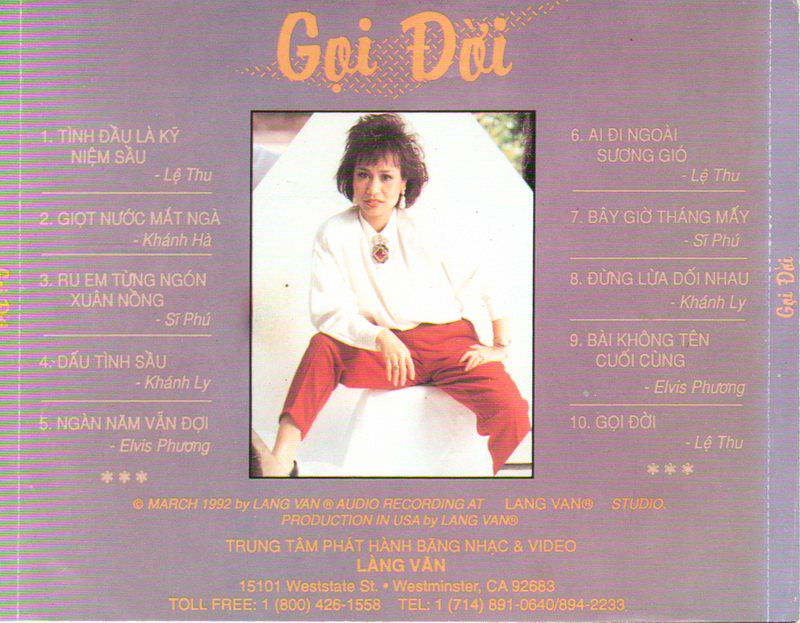 Bộ 6 đĩa cd nhạc Làng Văn 6