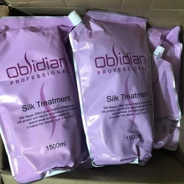 [HCM]Hấp dầu lạnh siêu mượt Obsidian Silk Treatment 1500ml (dạng túi)