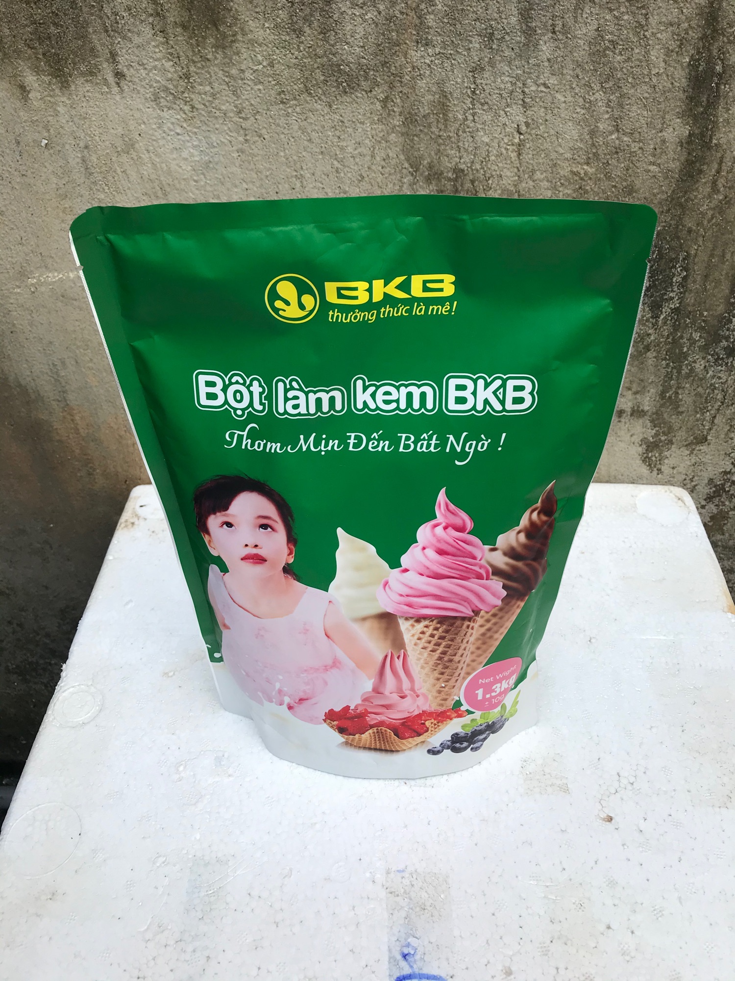 Bột làm kem tươi vị vani bịch 1.3kg