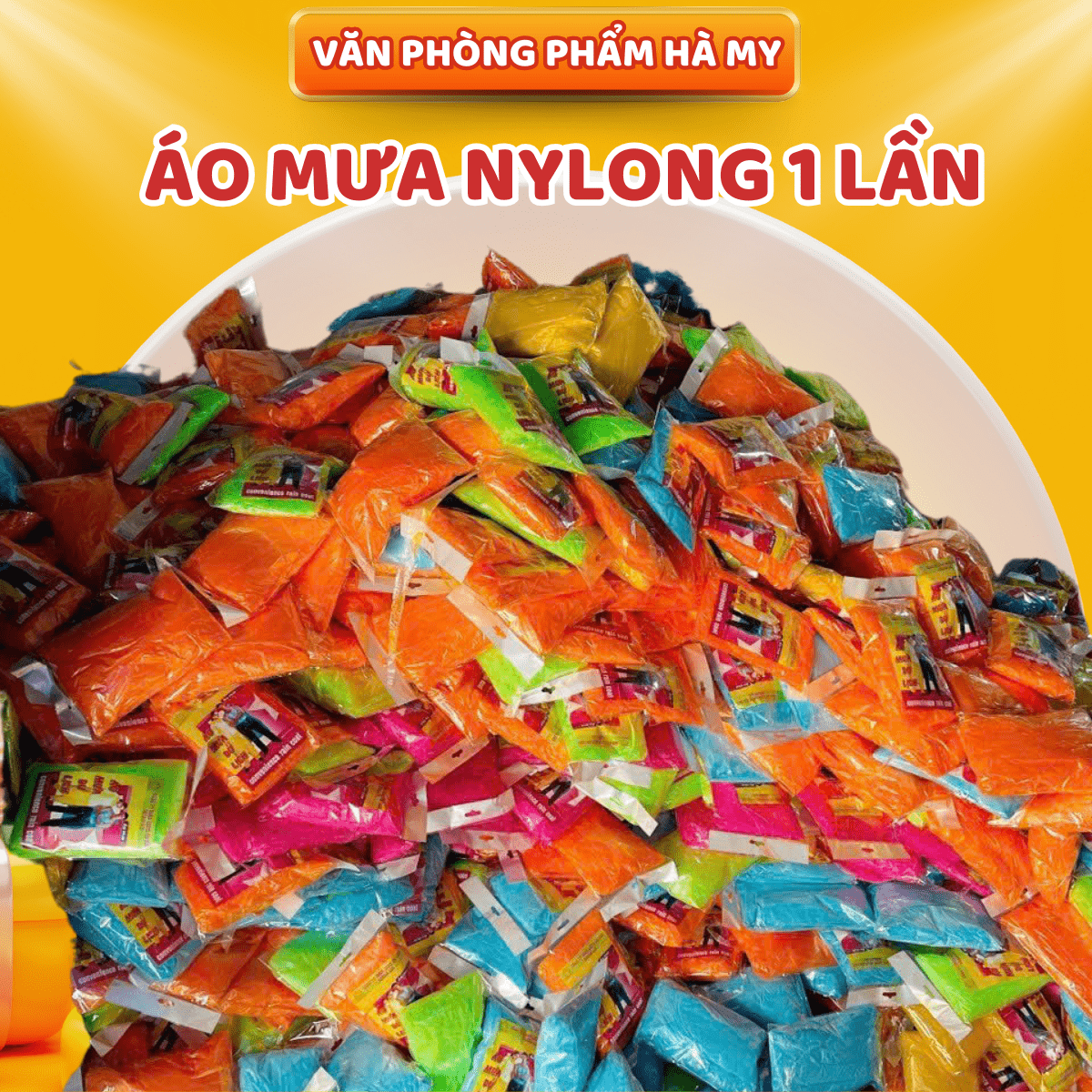 Combo 5 Cái Áo mưa nylong 1 lần tiện lợi dễ sử dụng