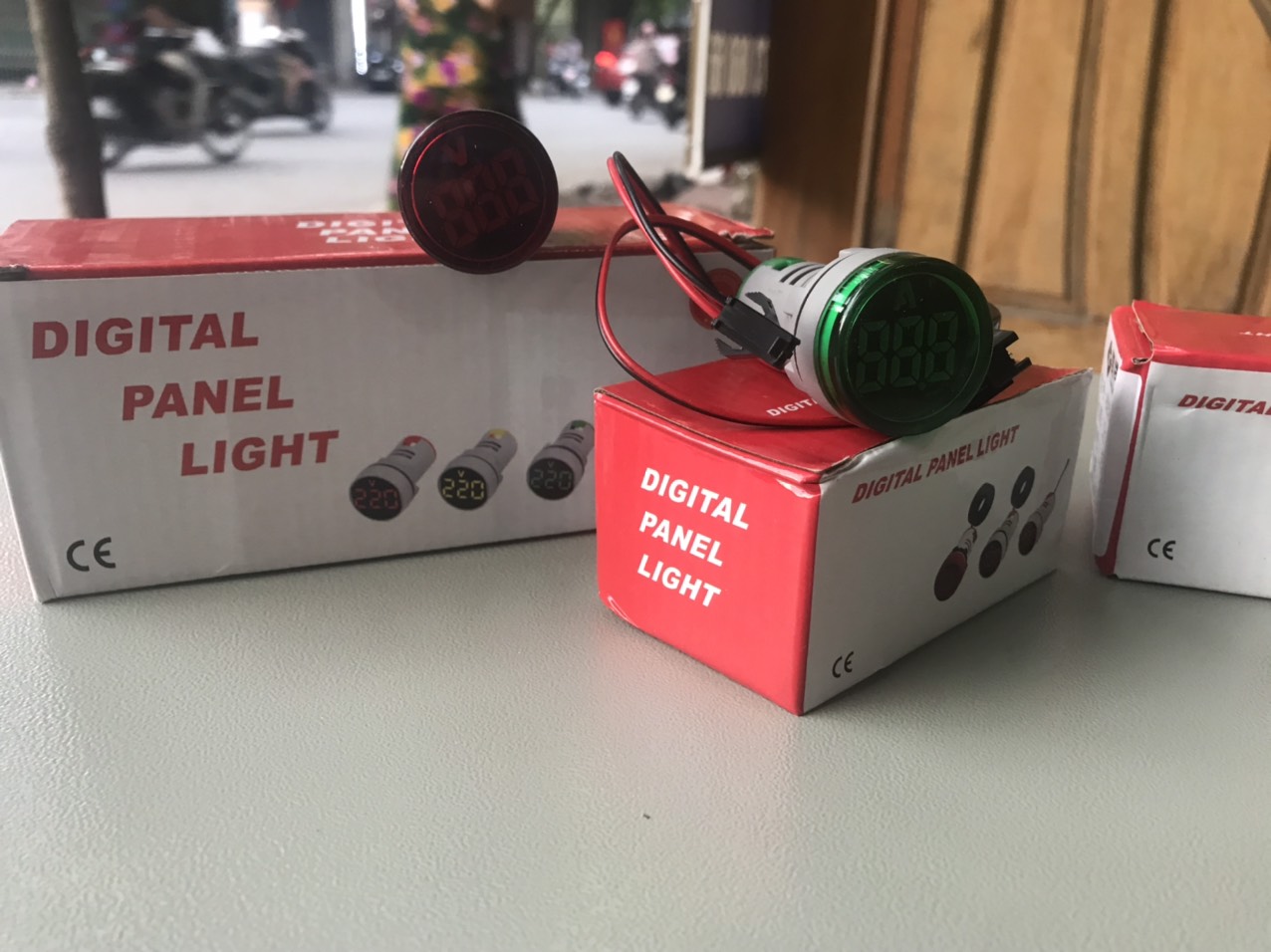 Combo of 5 Led Lights Displaying Voltage - Amperage, Non-22Mm