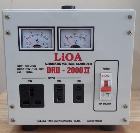 Ổn áp 1 pha LIOA DRII-2000 II 2.0kVA điện áp vào 50V - 250V ( Thế hệ mới 2018 )