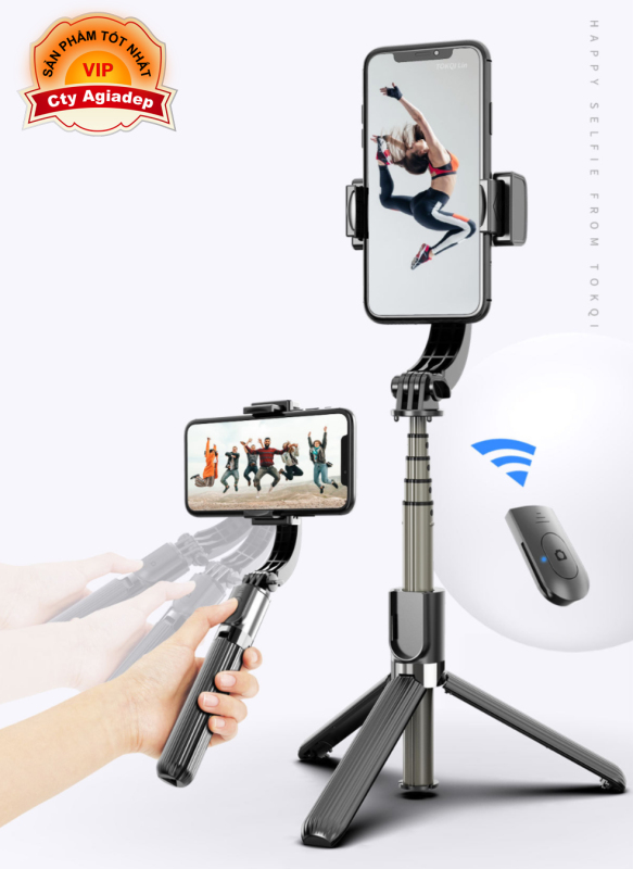 Gậy tự sướng Gimbal L08 chống rung Siêu xịn quay Video chuyển động Livestreaming vlog 360 độ - ADG L08 |Dũng| |YenLuong| 7