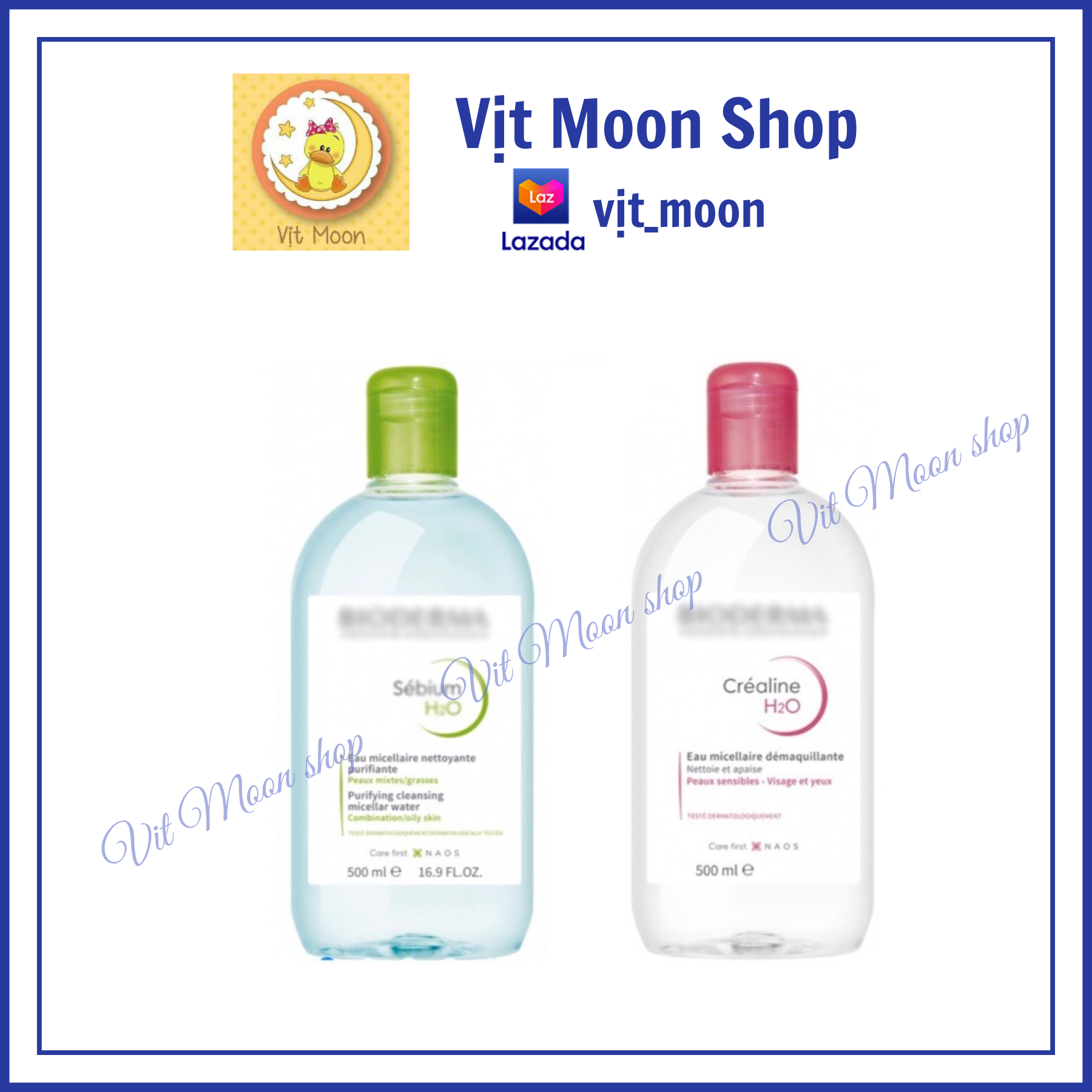 Nước Tẩy Trang Bioderma Crealine H2O (500ml)
