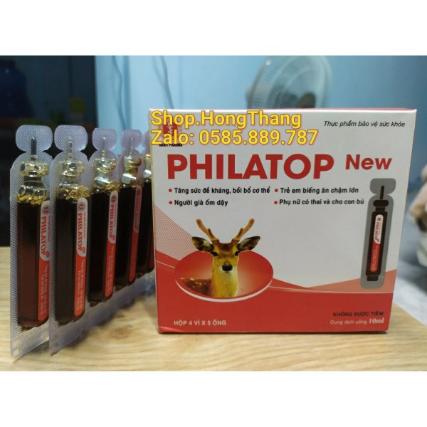 Philatop New Dùng cho bé biếng ăn chậm lớn, giúp bé thông minh, phát triển nhanh hop 20 ong nhập khẩu