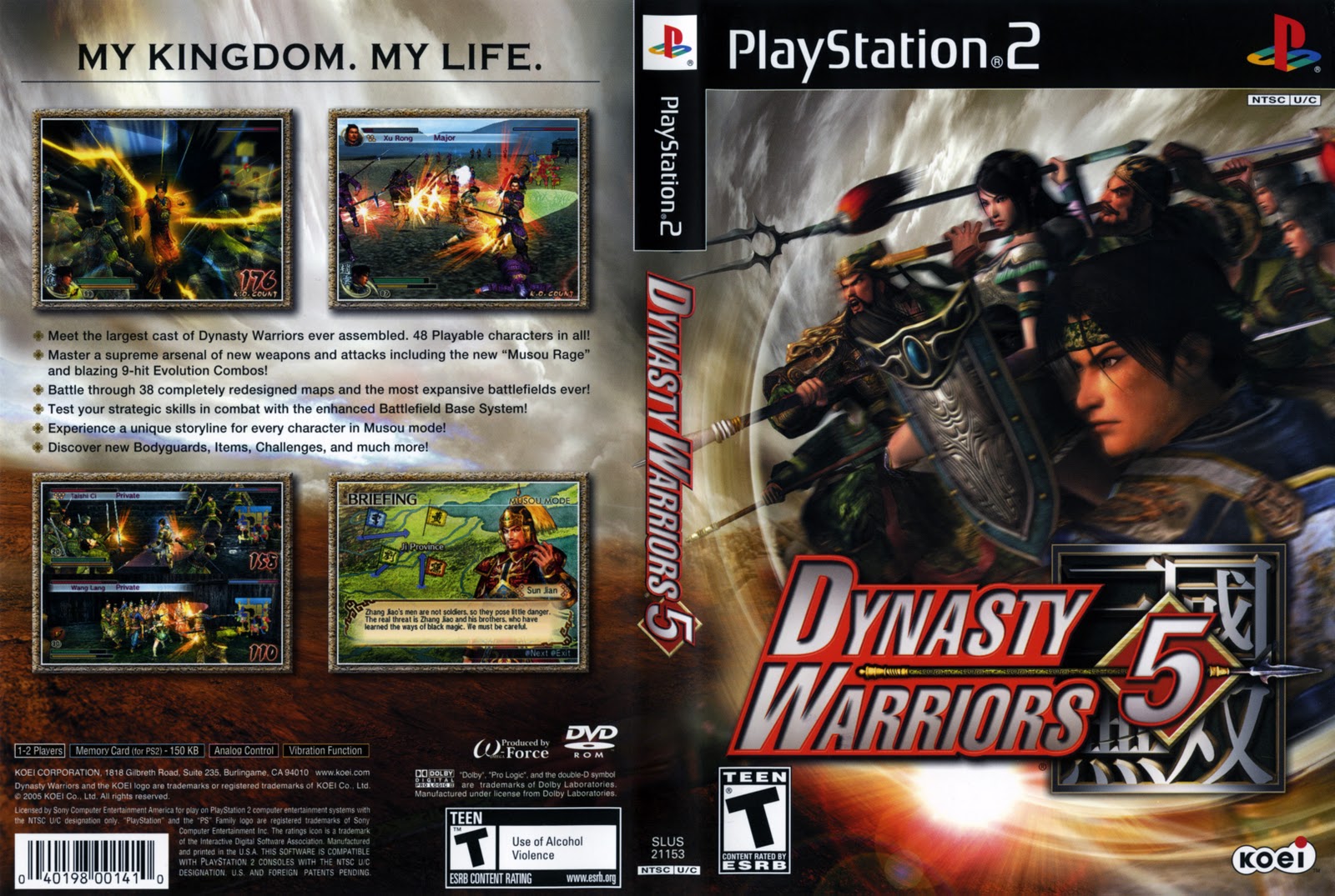 Đĩa game PS2, Dynasty Warriors 5. 10 đĩa tặng 1
