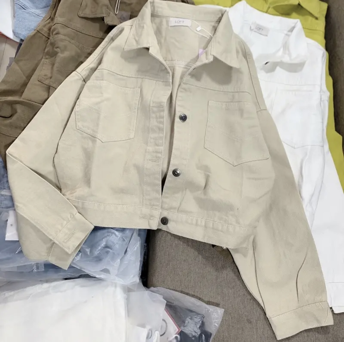 Áo khoác nữ croptop nhiều màu giá rẻ áo khoác jean nữ đẹp thời trang áo lửng nữ city jeans