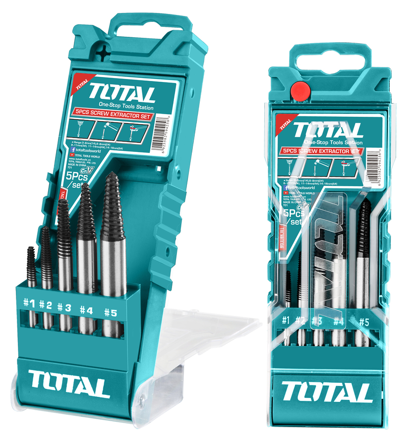 Bộ mũi taro lấy ốc gãy 5 chi tiết Total TACSE0056