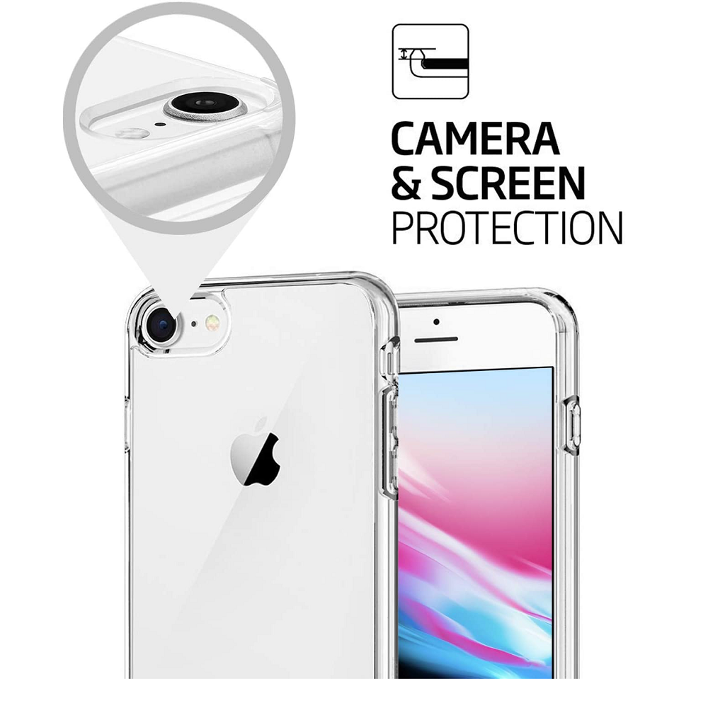 Ốp lưng dẻo silicon cho iPhone SE 2020 / iPhone 7 / iPhone 8 hiệu Ultra Thin (siêu mỏng 0.6mm, chống trầy, chống bụi) - Phân phối bởi Hotphukien