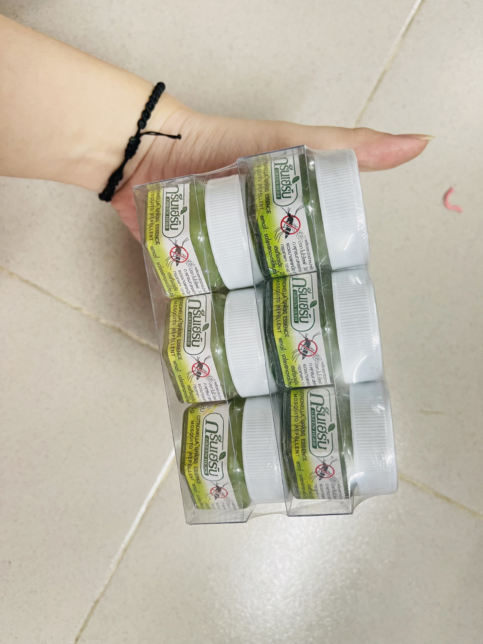 [ JunHee AUTH ] Dầu chống muỗi GREEN HERB Thái Lan hương đất