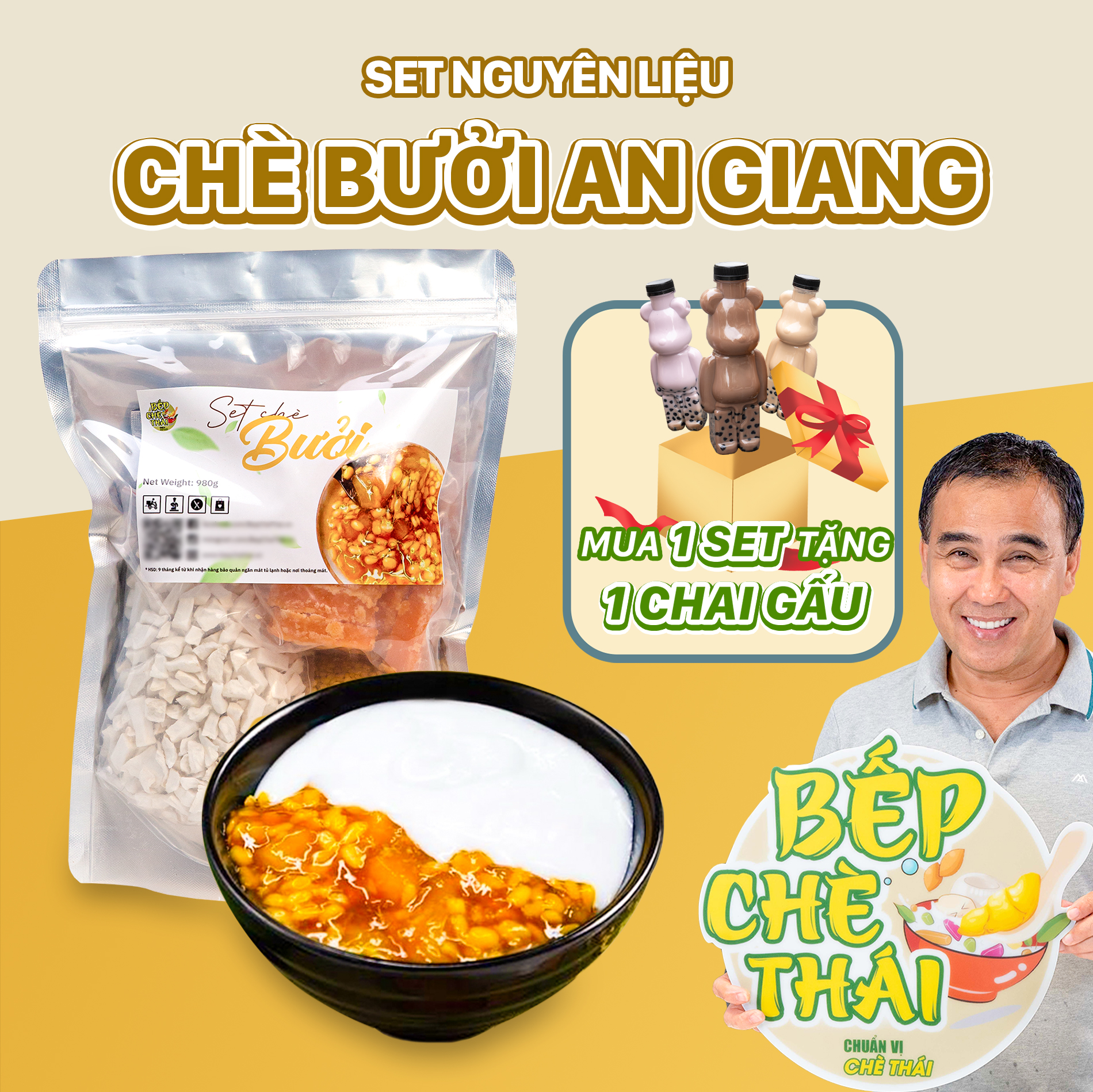 Chè Bưởi An Giang (SET 40-45 CHÉN) Bếp Chè Thái