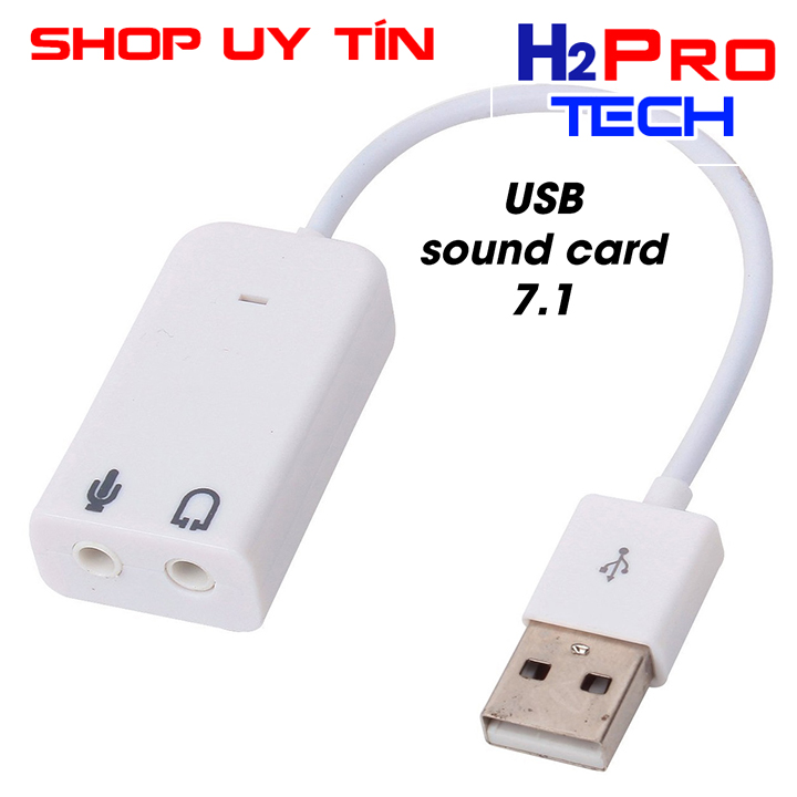 Card USB chuyển đổi âm thanh sang jack 3.5mm hay USB SOUND CARD ÂM THANH