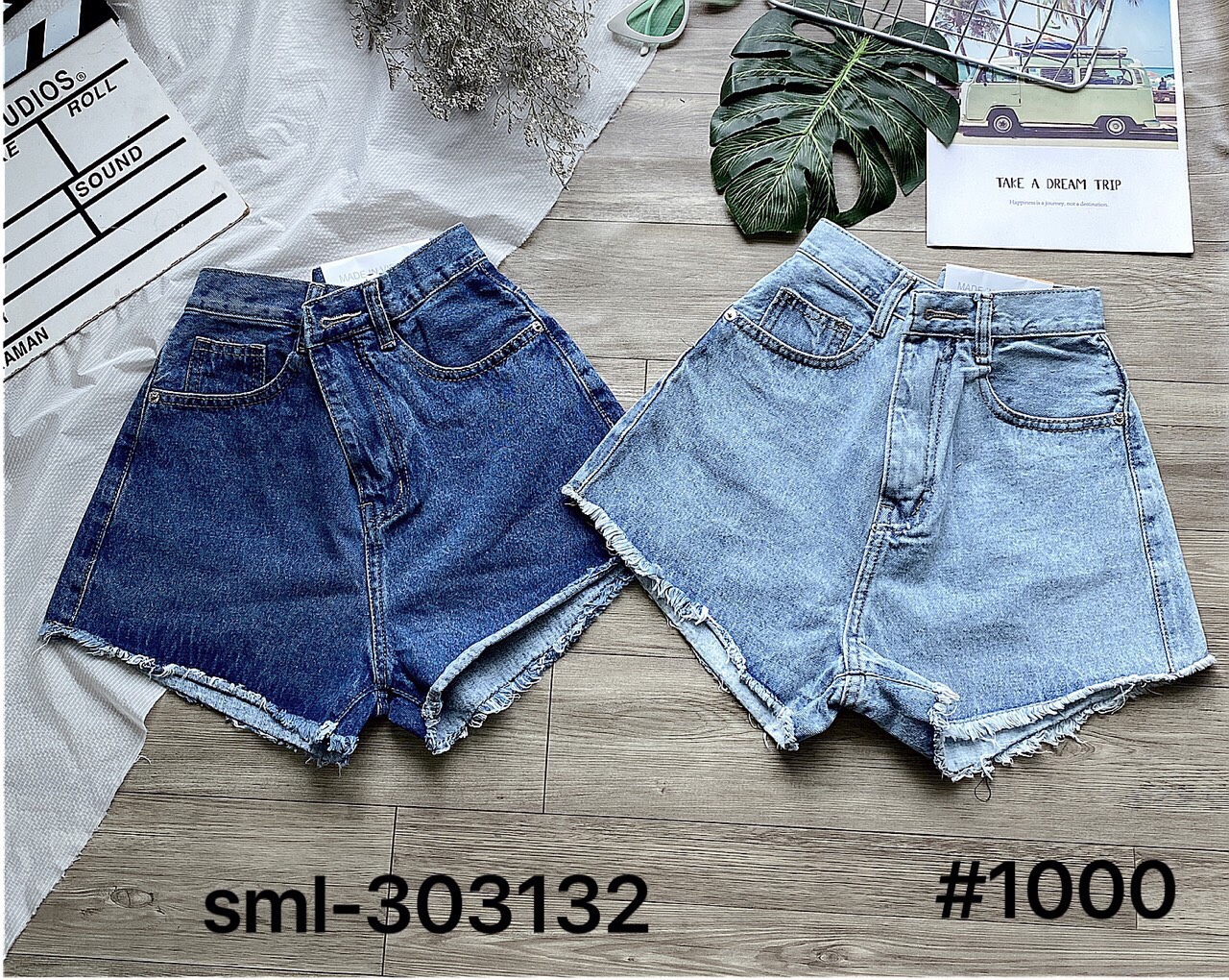 [HCM]QUẦN SHORT JEAN LƯNG CAO SIÊU CÁ TÍNH-JT39