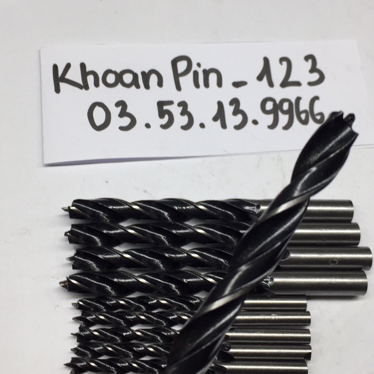 Mũi khoan gỗ bằng thép gió size 6mm