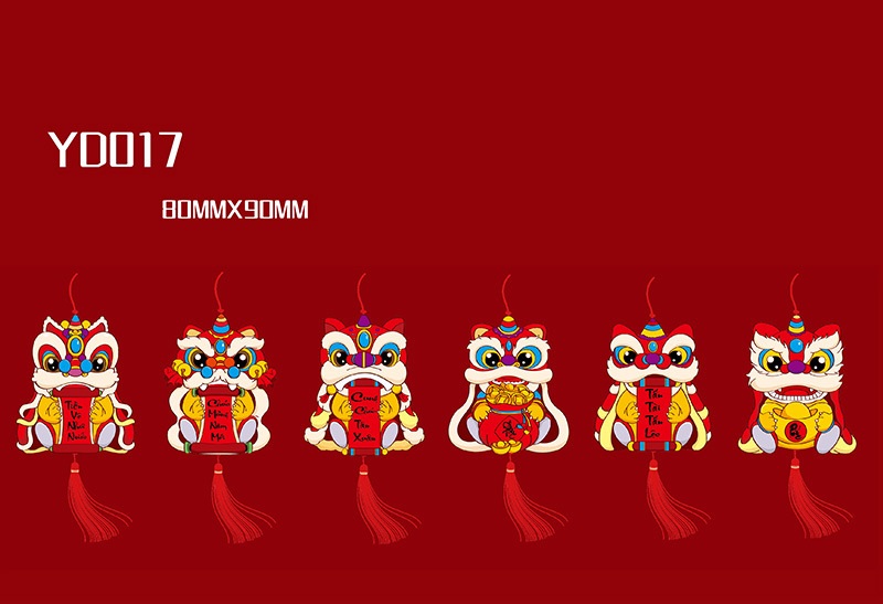 Set 6 liễng treo cây trang trí tết - nhiều mẫu lựa chọn qt905