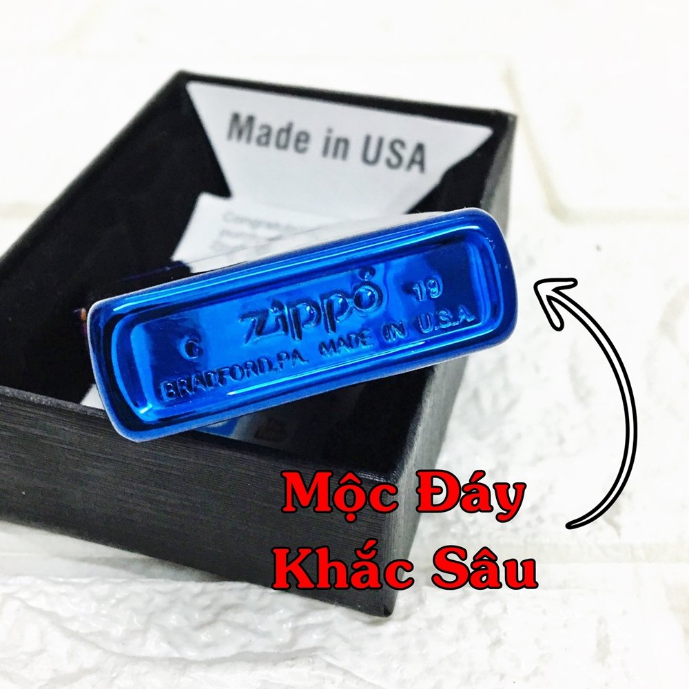 (HÀNG HOT) BẬT LỬA ZIPPO MỸ TRƠN BÓNG RUỘT USA