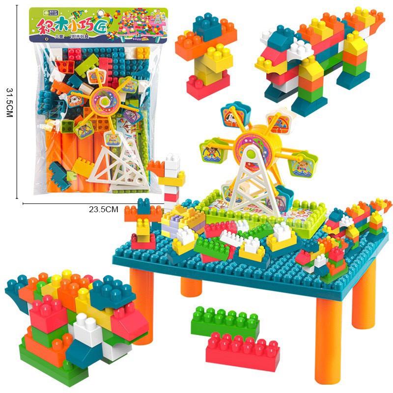 Bàn Lego Mini Dành Cho Bé Yêu