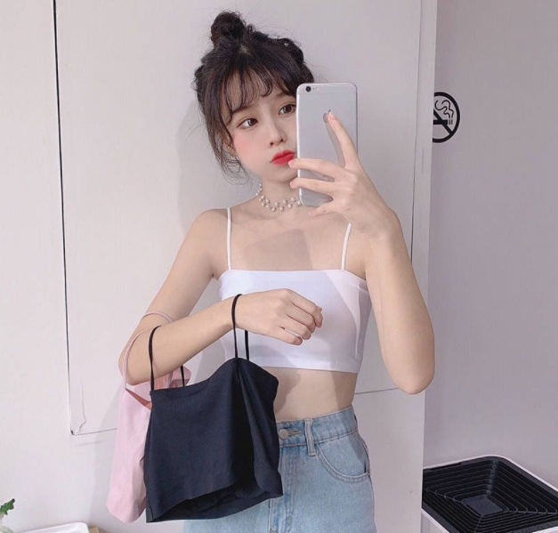 Áo bra đúc su quây 2 dây chất mát lịm như lụa - DLN68