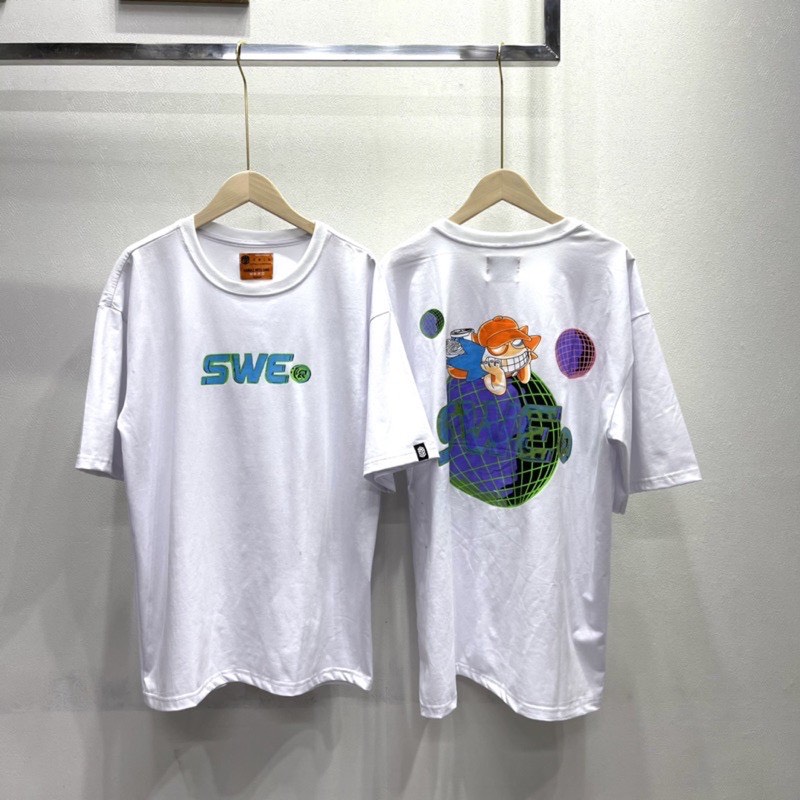 [HCM]Áo thun SWE WORLD (Đen Trắng)