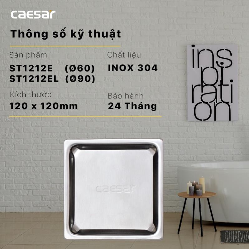Thoát sàn Caesar - ST1212E Ø60 & ST1212EL Ø90