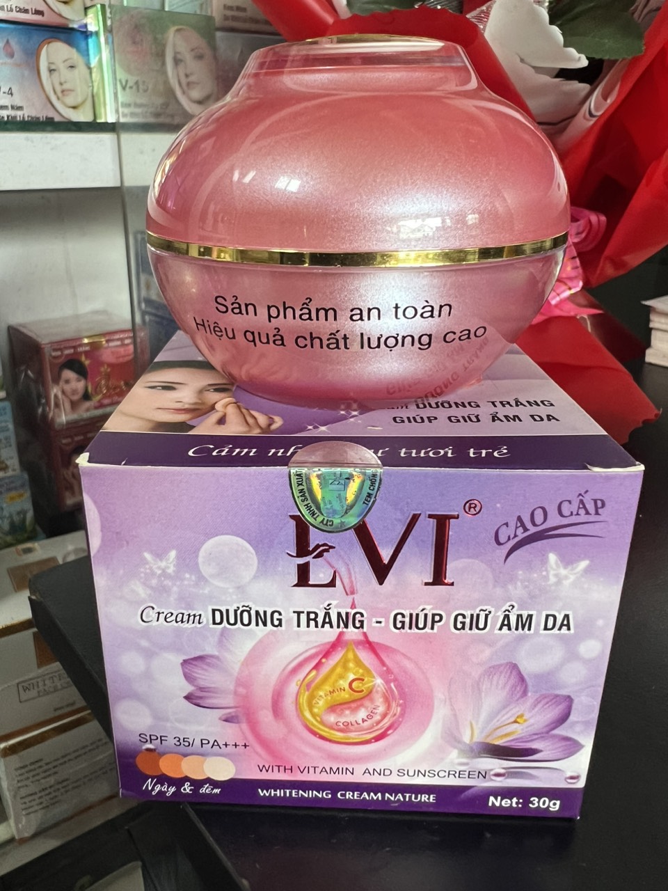 Kem Evi trắng da giữ ẩm 30g