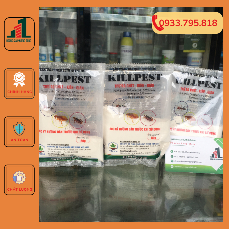 Bột diệt bọ chét kill pest - Gói 50g