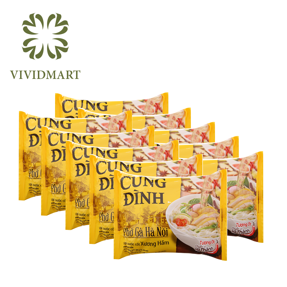 Phở cung đình hà nội 2 vị bò, gà – gói 80g - micoem