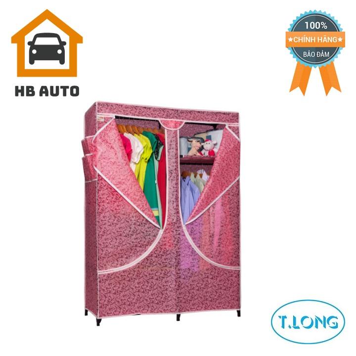 [FreeshipMAX] Tủ Vải Thanh Long 03- TVAI03 có 2 buồng (118x46x158 cm)