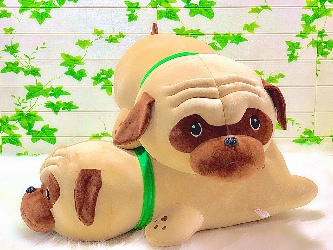 Gấu bông chó bull dog nằm dễ thương vải miniso siêu mịn
