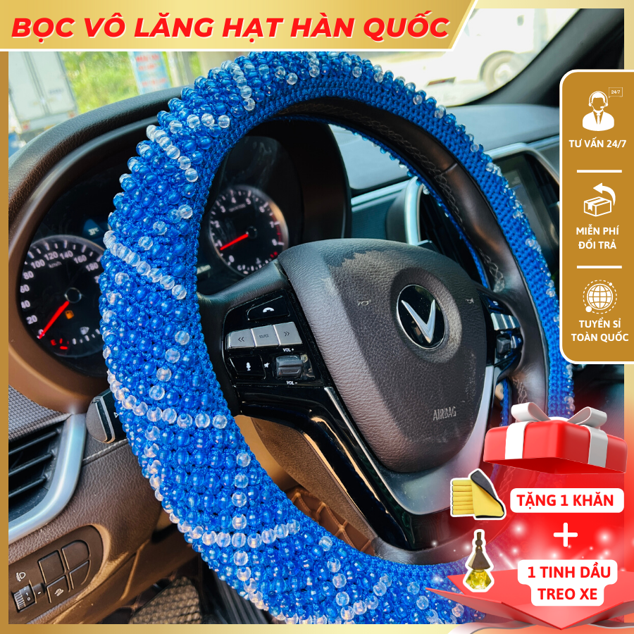 Loại 2 Bọc vô lăng hạt HÀN QUỐC đủ màu đủ size