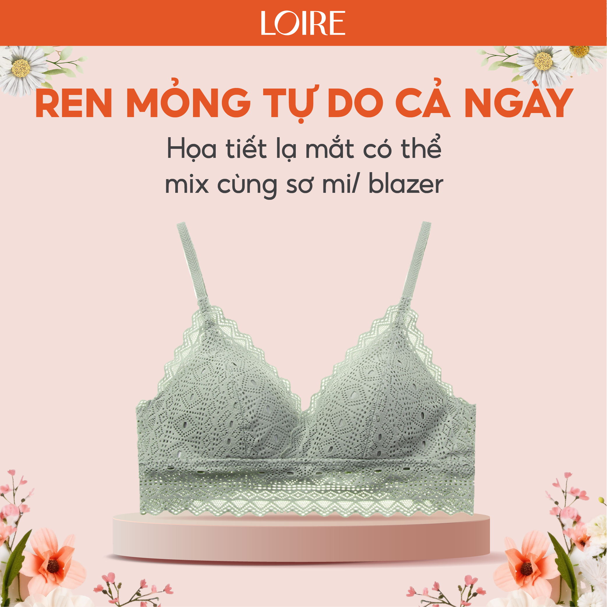 Áo Lót Ren Mỏng Mịn Loirechic BRTS137