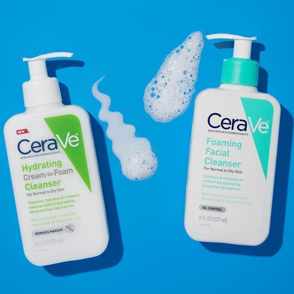 Sữa Rửa Mặt Cerave Da Dầu Da Nhạy Cảm