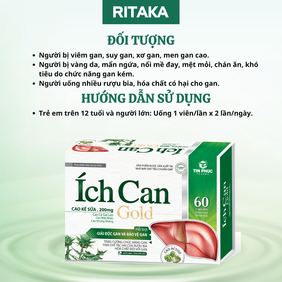 ÍCH CAN - Hỗ trợ giải độc và mát gan