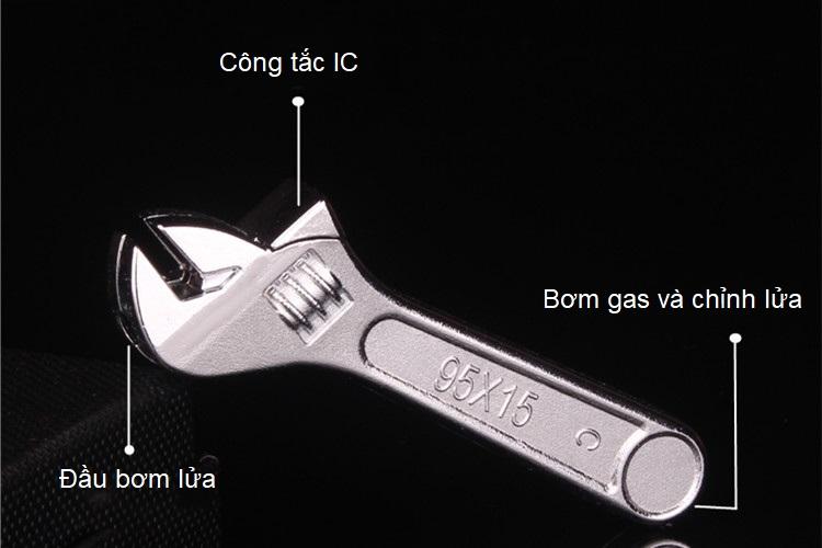 Bật lửa hình Mỏ Lết độc đáo ( kim loại )