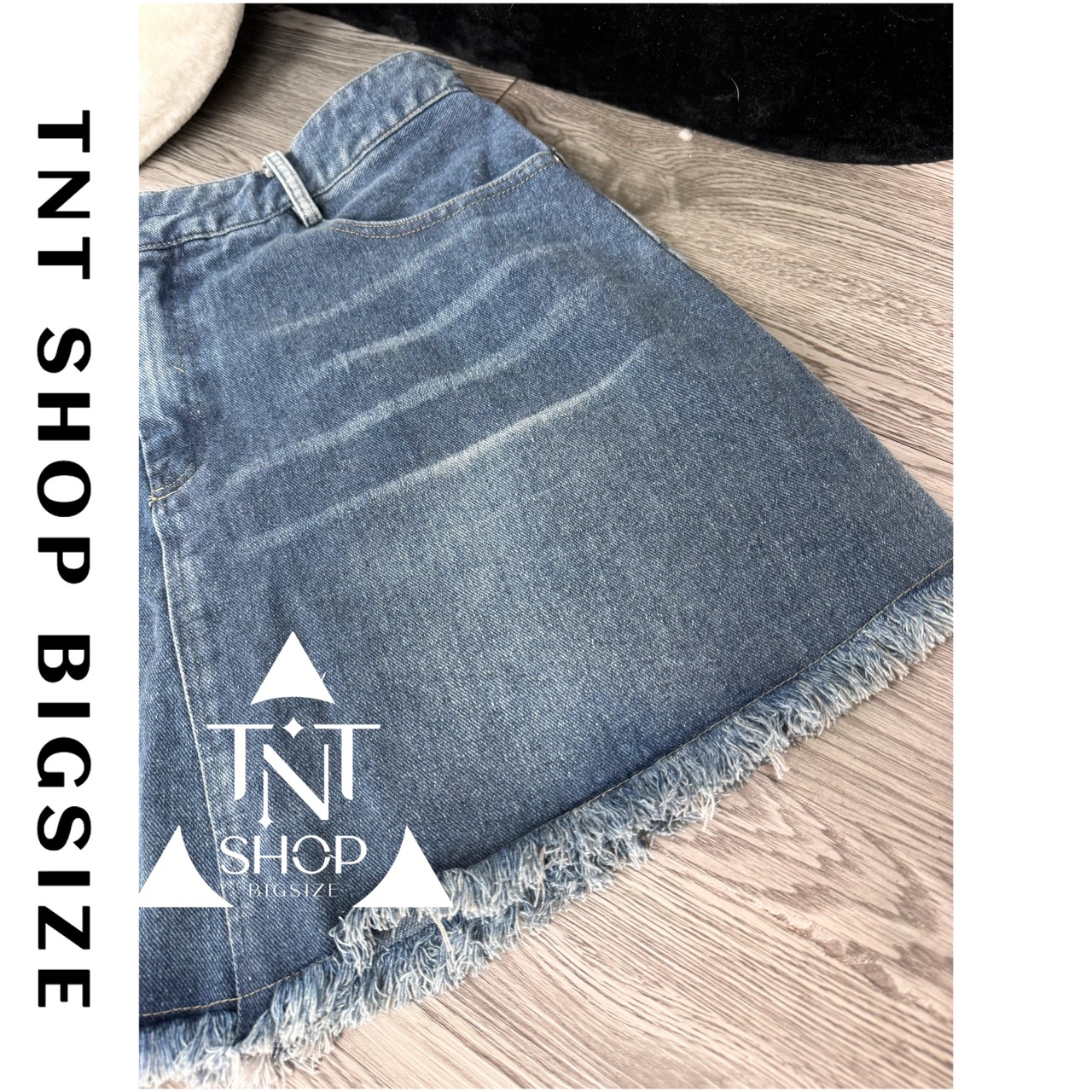 CHÂN VÁY JEAN TUA RUA [TNT SHOP BIGSIZE 60KG 90KG]