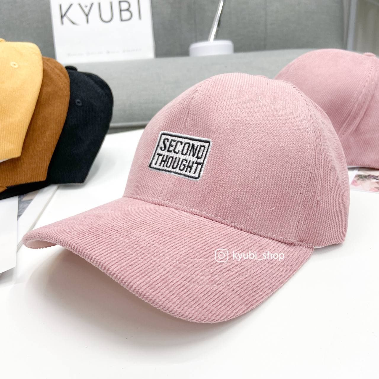 Mũ lưỡi trai phong cách Ulzzang Hàn Quốc - Nón kết thêu chữ chất nhung gân cao cấp form unisex nam nữ NK02