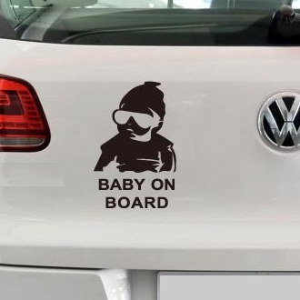 Tem Dán Trang Trí Ô Tô Baby On Board