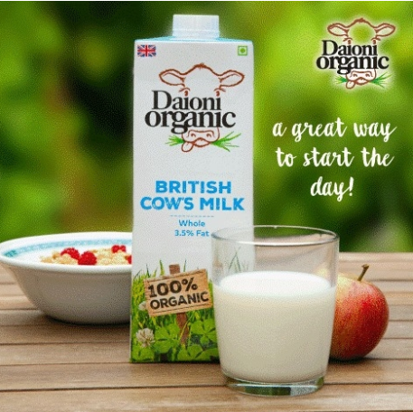 Sữa hữu cơ Daioni nguyên kem 1L