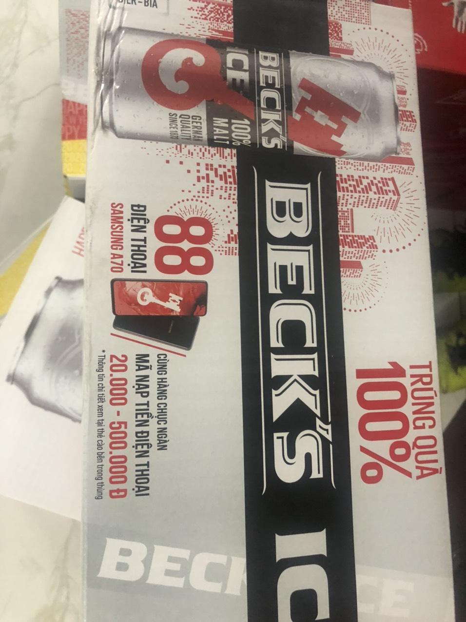 Bia Beck's Ice Thùng 24 lon (trắng)