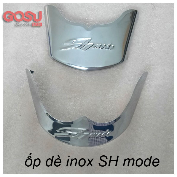 Ốp dè xe máy - bộ inox trước sau