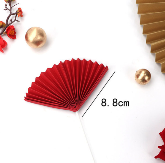 Quạt giấy trang trí tết