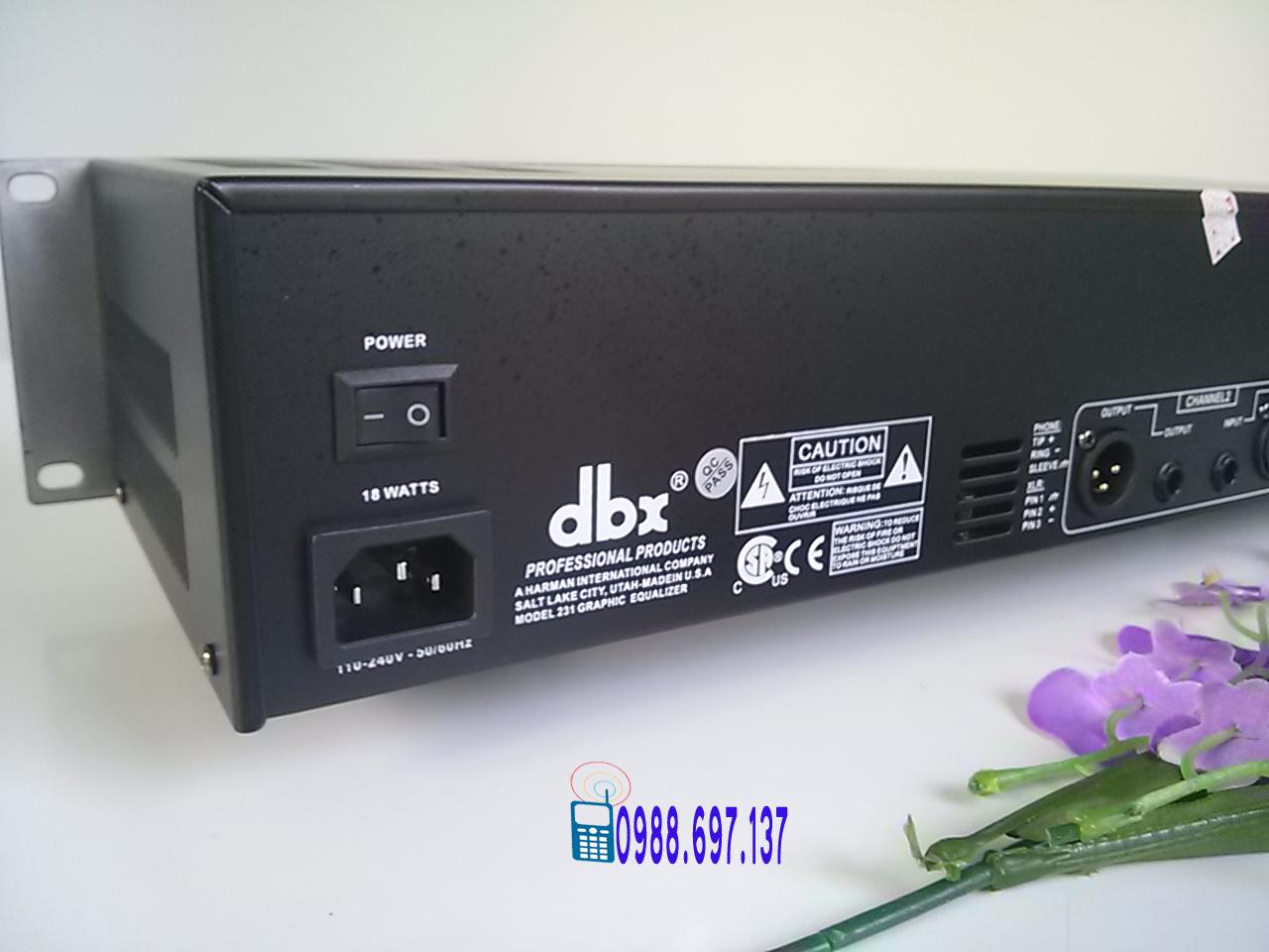 đầu lọc xì equalizer dbx 231s