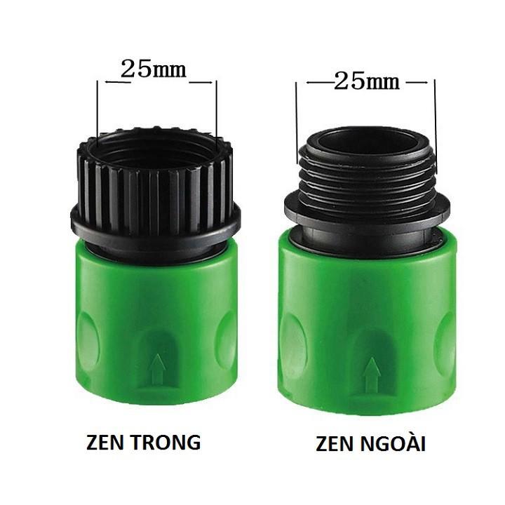 BỘ ĐÔI ĐẦU NỐI ZEN TRONG -ZEN NGOÀI 25CM RA NỐI KHỚP NHANH - 000620
